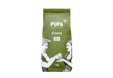 Coffee beans PUPA for ideal milk coffee, 1000 g