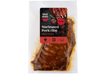 Marinated pork ribs BBQ WELL DONE, 1 kg