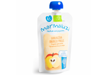 Органическое яблочное пюре MARMALUZI (с 4 месяцев), 90 г