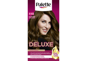 PALETTE DELUXE plaukų dažai 4-65 (760) akinamai rudas 
