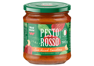 Raudonasis pesto padažas WELL DONE, 190 g