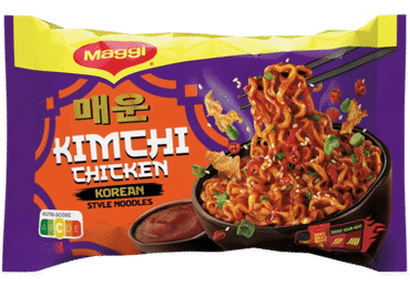 Greitai paruošiami makaronai MAGGI KIMCHI CHICKEN, 130 g
