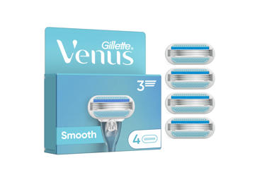 Moteriško skustuvo galvutės GILLETTE VENUS SMOOTH, 4 vnt., 4 vnt.