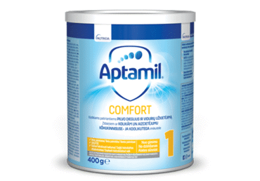 Pradinio maitinimo pieno mišinys APTAMIL COMFORT 1, 400 g