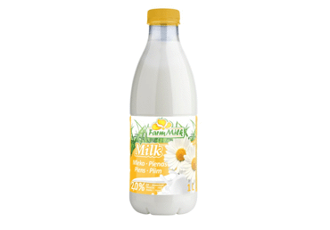 Pienas FARM MILK, 2 % rieb., 1 l