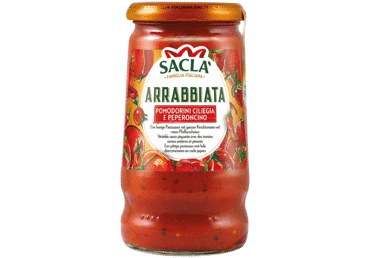 Pomidorų ir aitriųjų paprikų padažas SACLA ARRABBIATA, 350 g