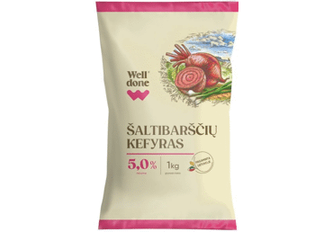 Холодный свекольный кефир WELL DONE, 5% жирности, 1 кг