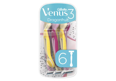 Vienkartiniai skustuvai VENUS 3 Dragonfruit, 6vnt.