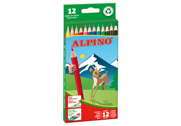 Spalvoti pieštukai ALPINO (12 vnt.), 1 vnt.