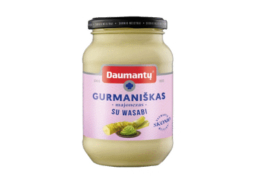 	DAUMANTŲ GURMANIŠKAS majonezas su vasabiais, 55 % rieb., 400 g