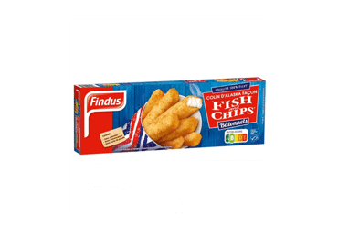 Замороженные палочки трески FINDUS FISH&CHIPS, 364 г