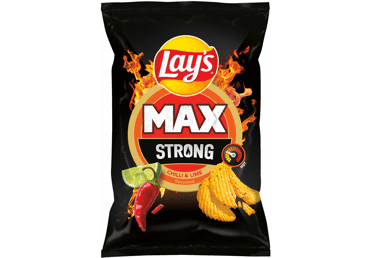 Bulvių traškučiai LAY'S MAXX STRONG,aitr.papr.,žal.citr. sk., 120 g