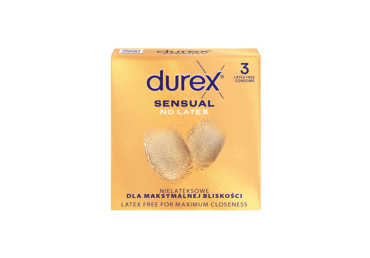 Prezervatyvai DUREX SENSUAL NO LATEX, 3 vnt.