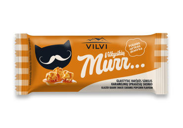 Glaistytas sūrelis VILVI MURR, karamelės ir spragėsių sk., 29 %, 40 g