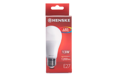 LED lemputė HENSKE, A60, E27, 12 W, 1200 lm, 1 vnt.