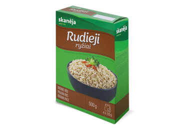 Rudieji ryžiai SKANĖJA (4 x 125 g), 500 g