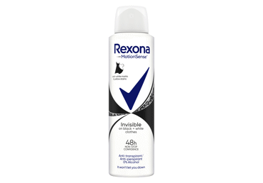 Women's spray deodorant REXONA INV.BLACK&WHITE,150