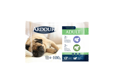 Консервированный корм для собак ARDOUR с ягнятиной и говядиной, 400 г