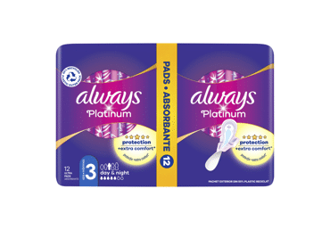Higieniniai paketai ALWAYS Platinum Day&Night, S3, 12vnt.