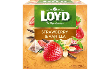 Vaisinė arbata LOYD, braškių ir vanilės skonio, 40 g