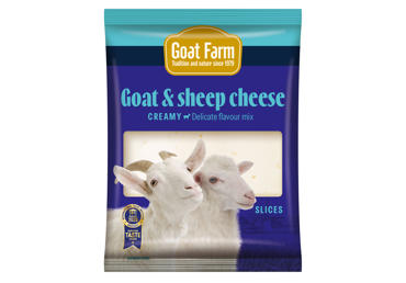 Goat and Sheep Cheese Slices GOAT FARM, 40% fat, 100 g