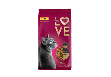 My Love visavertis sausas suaugusių kačių pašaras su vištiena, 900 gr
