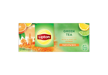 Зеленый чай с лимоном LIPTON, 20 шт., 26 г