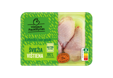 Švž. broilerių, užaugintų be antibiotikų, blauzdelės be sąn., 500 g