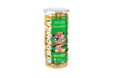 Карамелизированные кукурузные снеки BOOMZA CHILLI & LEMON, 170 г