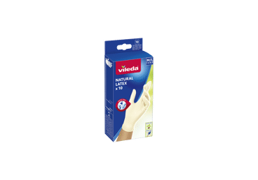 Lateksinės pirštinės VILEDA, 10 vnt, dydis S/M, 10 vnt.