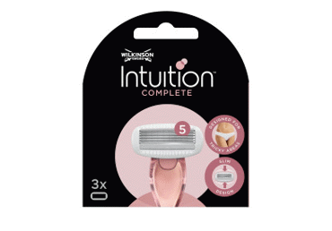 Moter. skustuvo galvutės WILKINSON INTUITION COMPLET, 3 vnt., 3 vnt.