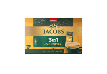 Tirpiosios kavos gėrimas JACOBS 3IN1 CARAMEL, 112 g