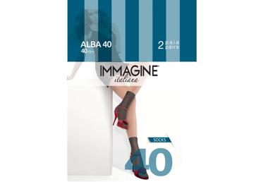  Moteriškos kojinaitės IMMAGINE Italiana Alba40(2p), universalus,neut,TI,6