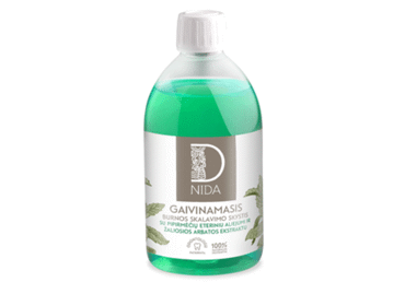 Burnos skalavimo skystis NIDA su pipirmėčių aliejumi, 500 ml
