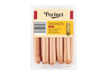 Boiled milk sausages, PORMET, I grade, 520 g