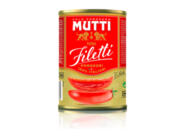 Очищенные, нарезанные помидоры MUTTI, FILETTI, 400 г