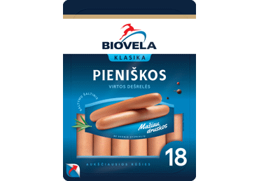 Virtos pieniškos dešrelės BIOVELA, Aukščiausia rūšis, 780 g
