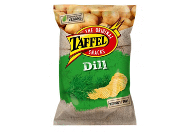 Potato chips TAFFEL, dill flavor, 130 g