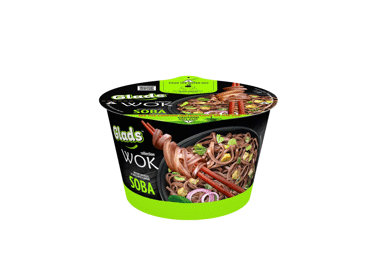 Greitai paruošiami makaronai GLADS, SOBA skonio, 95 g