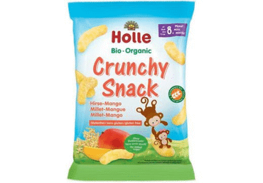 Ekologiški sorų traškučiai su mangais HOLLE nuo 8 mėn., 25 g