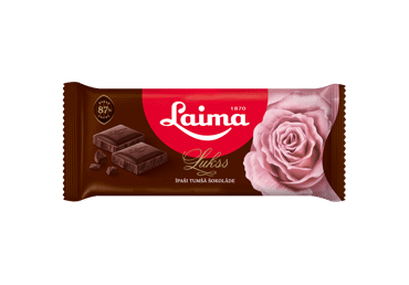 Juodasis šokoladas LAIMA LUKSS (87 %), 90 g