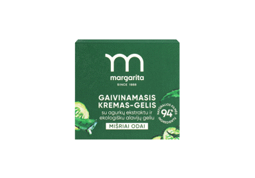 MARGARITA gaivinamasis kremas-gelis su agurkų ekstraktu ir alavijų geliu 50 ml