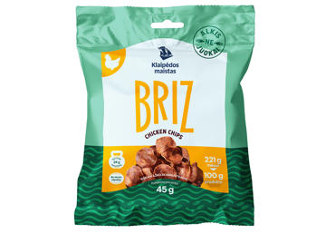 Вяленые куриные чипсы BRIZ, I р., 45 г