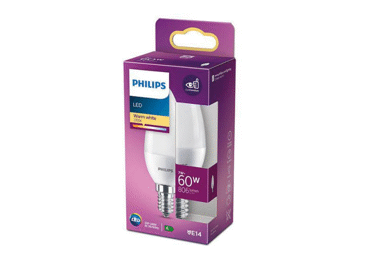 LED lemputė PHILIPS, E14, 60 W, 806 lm, 1 vnt.