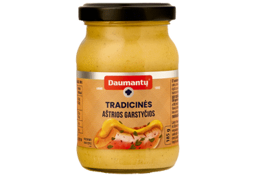 Tradicinės aštrios DAUMANTŲ garstyčios, 185 g