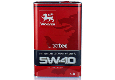 Sintetinė alyva WOLVER ULTRATEC SAE 5W-40, 4 l