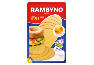 Lydytas RAMBYNO sūris (riek.), čederio sk., 45 % rieb. s. m., 150 g