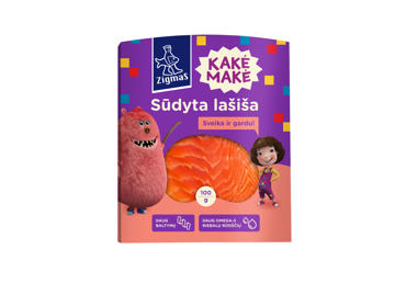 ZIGMAS sūdyta lašišos filė KAKĖ MAKĖ, 100 g