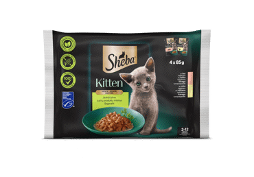 Konservuotas kačiukų ėdalas SHEBA KITTEN padaže, 340 g