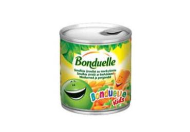 Konservuoti smulkūs žirneliai su morkomis BONDUELLE KIDS, 200 g